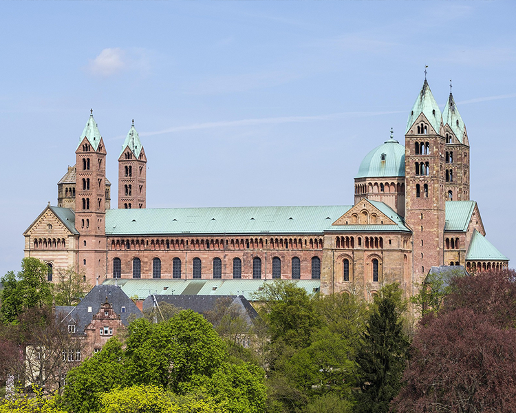 Imagebild Region: Luftaufnahme des Dom zu Speyer